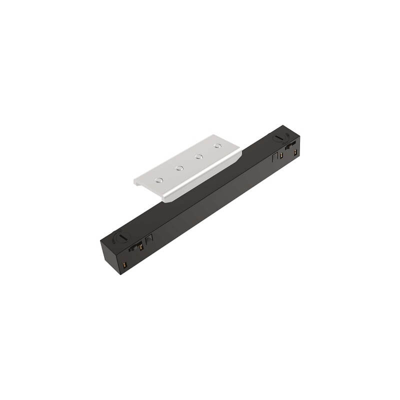 Ideal Lux Giunzione Elettrica Lineare di due binari nero