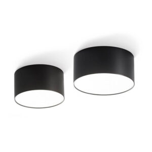Plafoniera Led 16W Tonda Nera Gea Luce GPL243