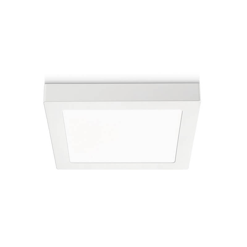Plafoniera Quadrata Bianca 12W Gea Luce GFA764C-N