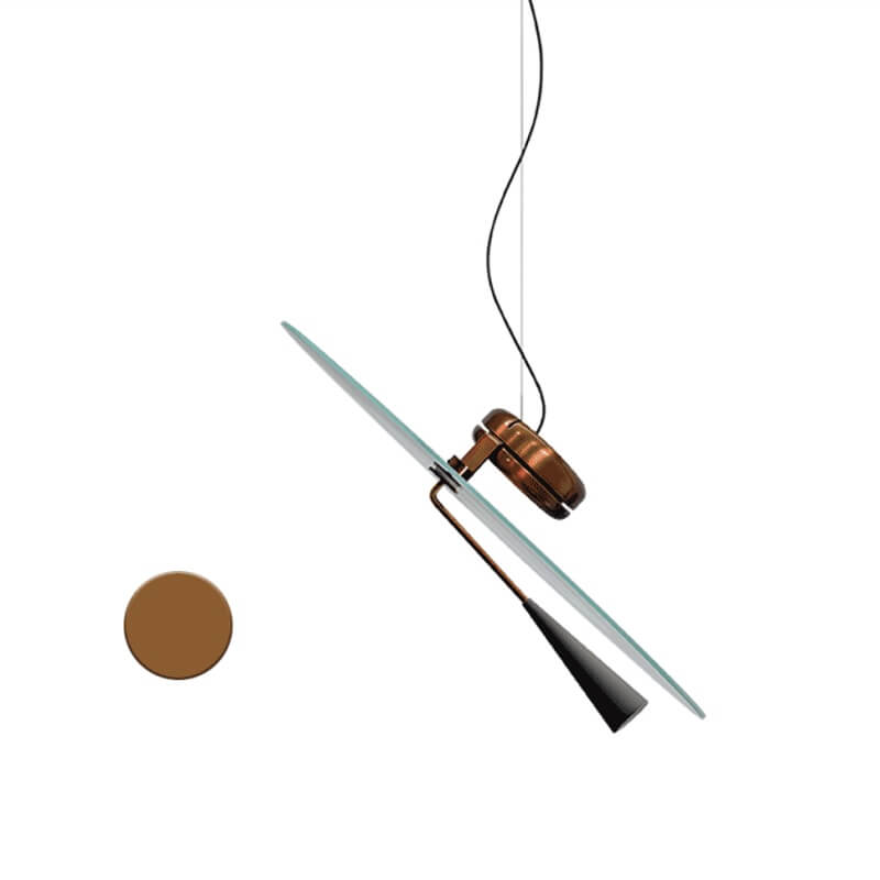 Stilnovo Bascula Lampada a Sospensione Led bronzo