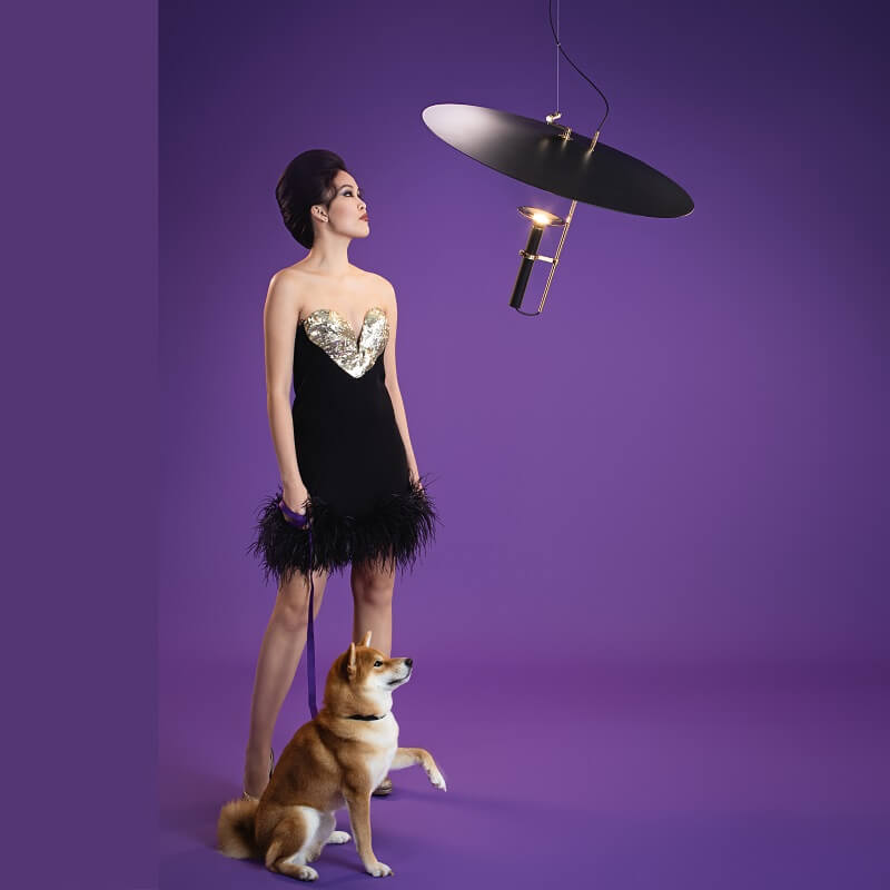 Stilnovo Luna Lampada a Sospensione Led emozionale