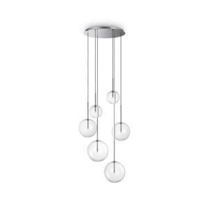 Equinoxe SP6 Ideal Lux Sospensione Cromo 6 Luci