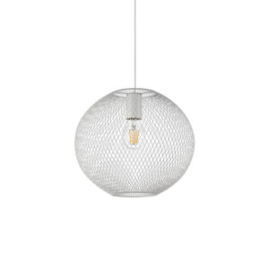 Lampada a Sospensione Bianca in Metallo Net Sp1 D29 Ideal Lux