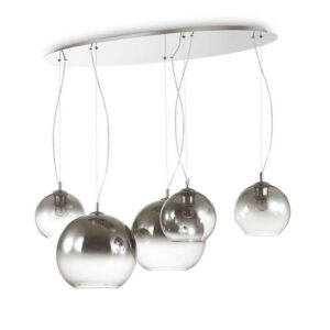 Nemo Sp5 Cromo Sfumato Ideal Lux Sospensione Moderna