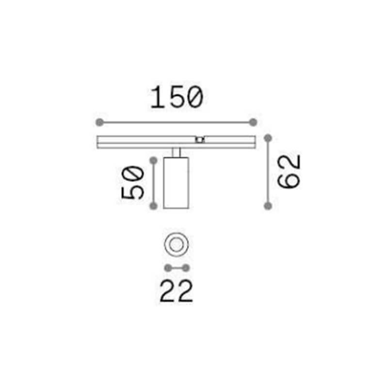 stick-track-single-ideal-lux-spot-3w-tecnica