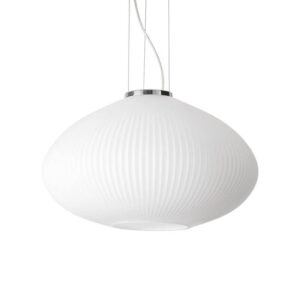 Plissè Ideal Lux Lampada a Sospensione Cromo D45