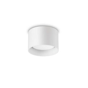 Plafone Led Integrato Bianco Spike Pl Round Ideal Lux