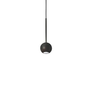 Archimede Sp Sfera Nera Ideal Lux Lampada Led a Sospensione