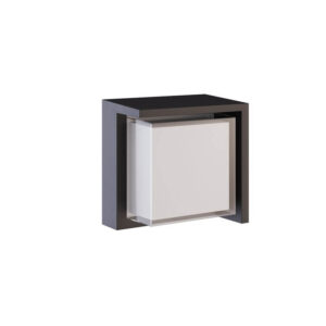 Blis Beneito Faure Applique Quadrata Led da Esterni Nera IP65