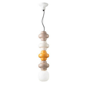 C2683 Copacabana Ferroluce Lampadario In Ceramica