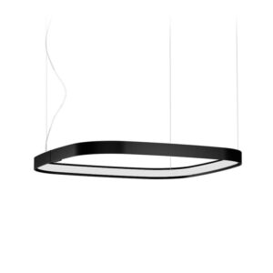 Zero Square 50 Panzeri Lampada a Sospensione di Design Nera