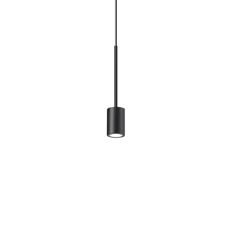 archimede-ideal-lux-sospensione-cilindro-nero