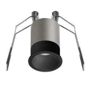GFA1101C Gea Luce Faretto Led Nero Tondo Retratto 3W