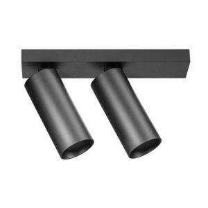 GFA1477 Gea Luce Plafone Nero Led 2x12W Orientabile