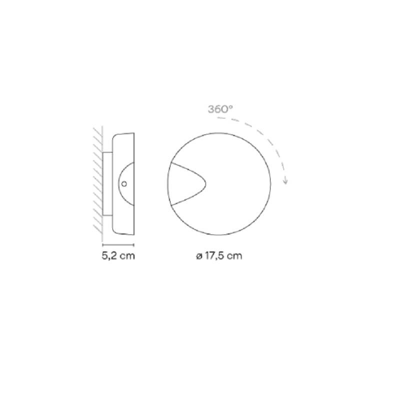 Vibia_Dots_4660-62-lampada-da-parete-misura