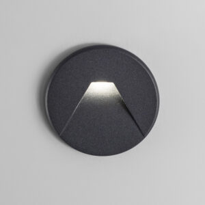 GFA1423 Gea Luce Segnapasso Led Nero Con Cornice Tonda