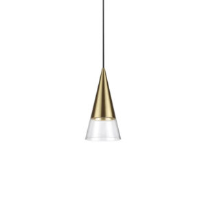 Cono Sp1 Ottone Ideal Lux Sospensione Ottone a Cono