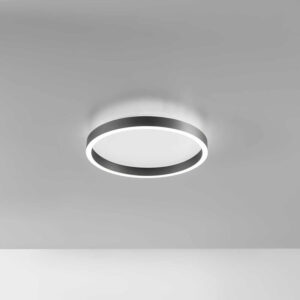 Aela P/P N Gea Luce Plafoniera Led 30W Nera