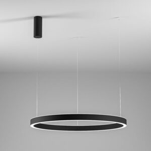 Criseide S/1G N Gea Luce Sospensione Led Nera