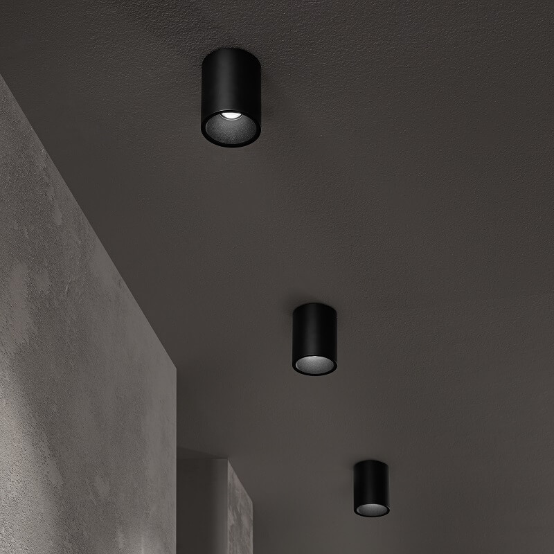Nitro PL D08 Ideal Lux Plafone Led Nero O Bianco 10W
