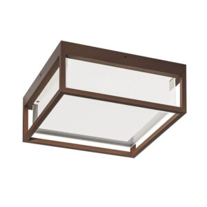 GES2092 Gea Luce Plafoniera IP65 per Esterni Quadrata Corten