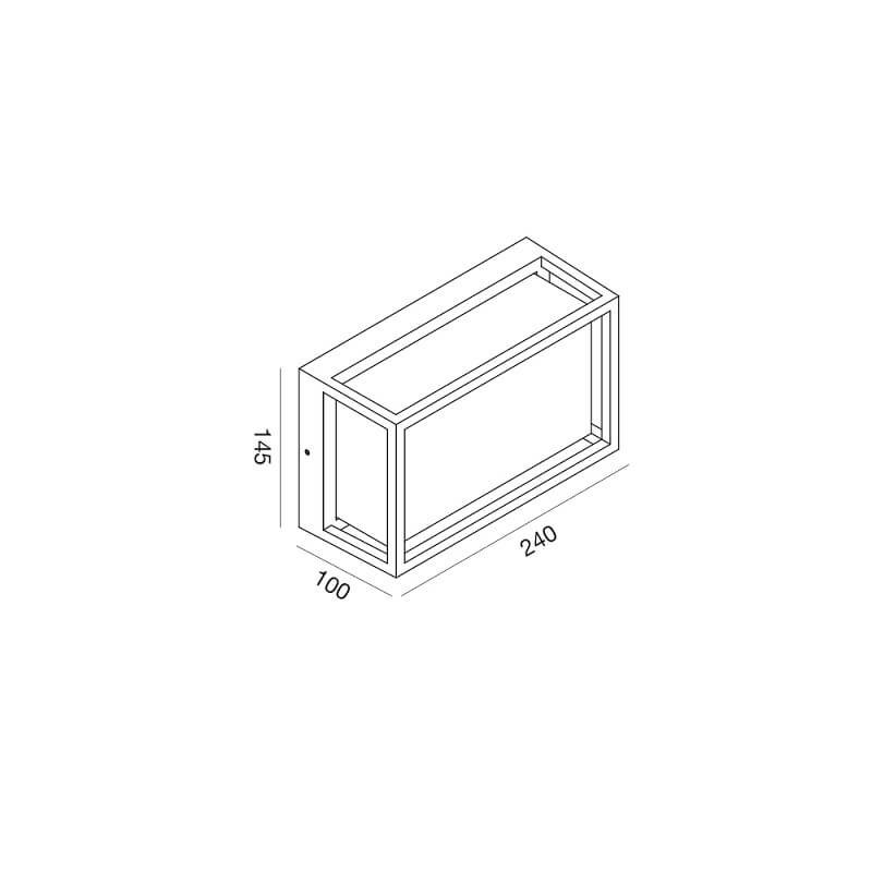 GES2100-GES2101-GES2102niera-applique-per-esterni-misura