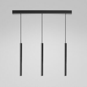 Thalassia S/3P N Gea Luce Sospensione Led Nero Satinato