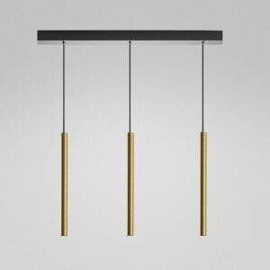 Thalassia S/3P O Gea Luce Sospensione Led Oro Satinato
