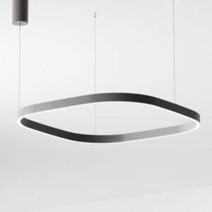 Criseide S/1G QN Gea Luce Sospensione Led Nera