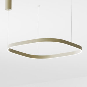 Criseide S/1G QV Gea Luce Sospensione Led Verde Salvia