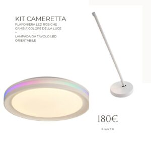 Kit Cameretta Mantra: Plafoniera RGB + Lampada da Tavolo