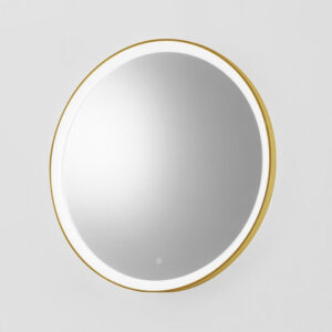 Specchio Retro Illuminato Led Oro Ø 98cm Krizia A/G Gea Luce
