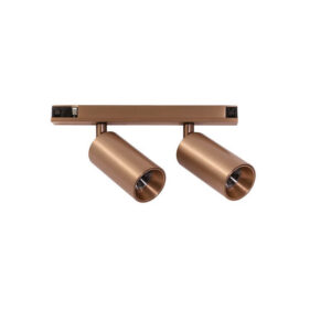 GFA1825 Gealuce Spot Orientabile Champagne Doppio 2x6w