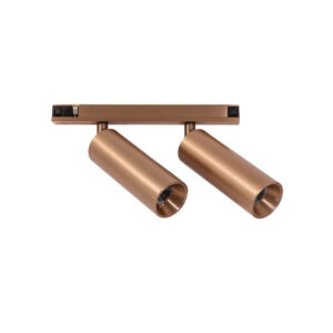 GFA1835 Spot Orientabile Doppio 2x8w Champagne Gea Luce