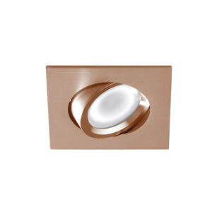 GFA054 Gea Luce Faretto Orientabile Quadro Rame Spazzolato