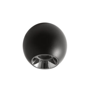 GPL391 Gea Led Mini Plafoniera Led Nero Opaco