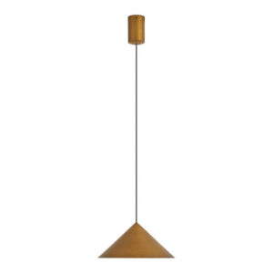 9452 Mantra Lampadario Led Conico Ottone Antico