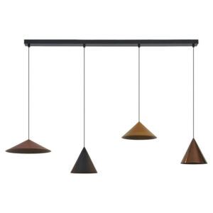 9458 Mantra Lampadario Quattro Luci Conico