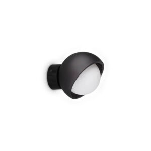 Bloom Ap1 D12 Ideal Lux Applique Nera a Sfera