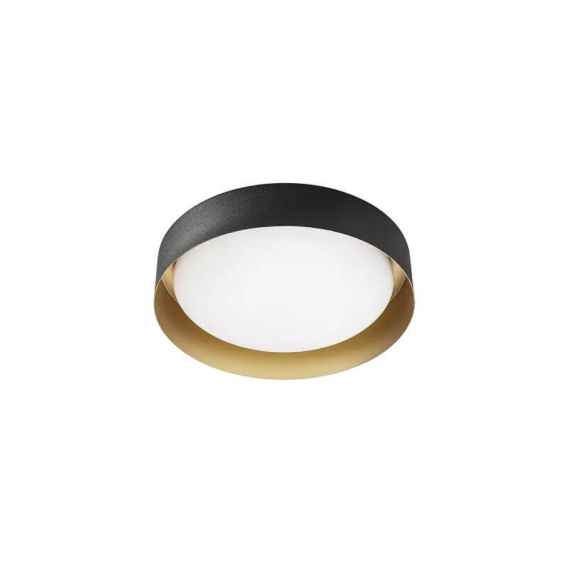 crew-linealight-plafoniera-led-oro-nero