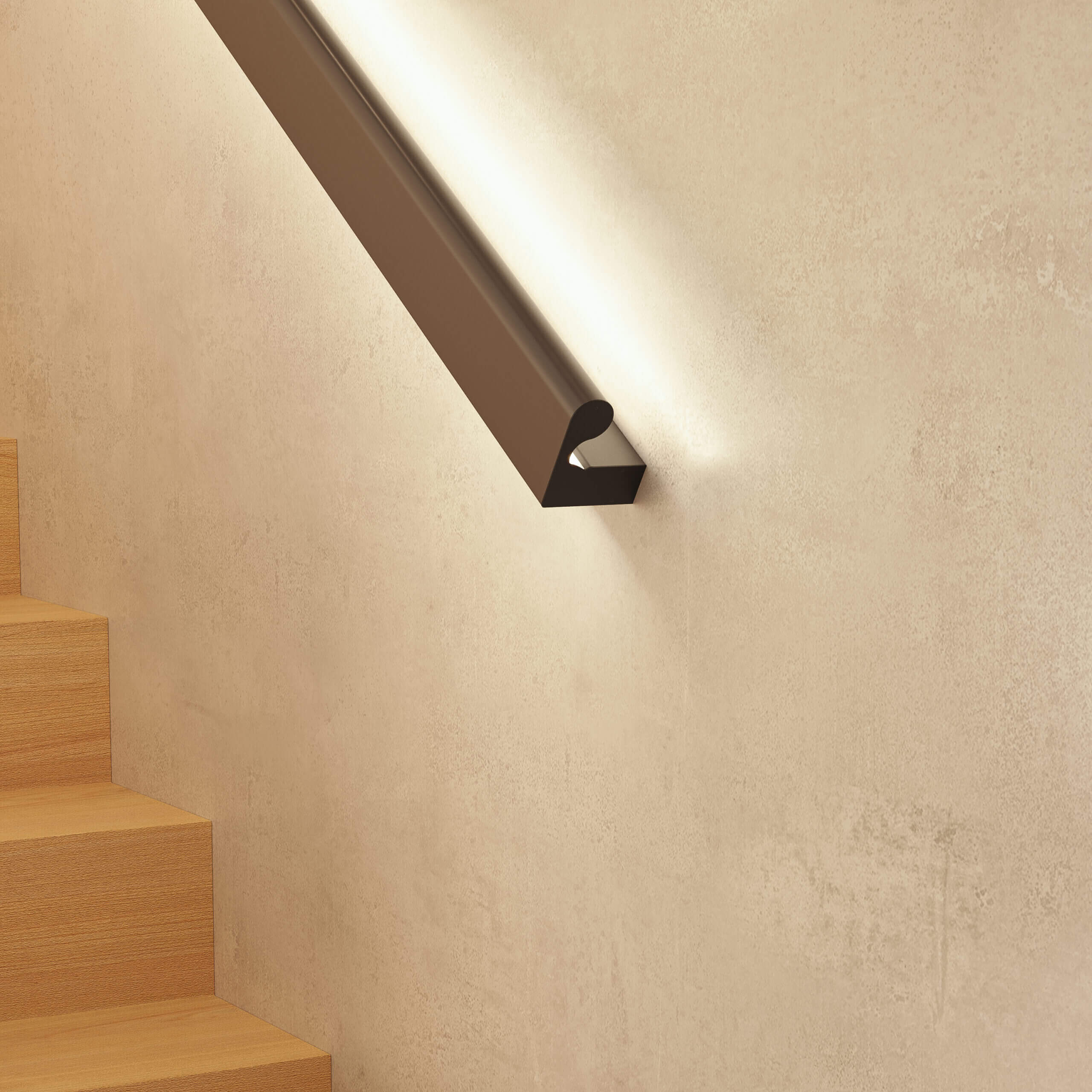 Corrimano Led Nero Box 98 Beneito Faure