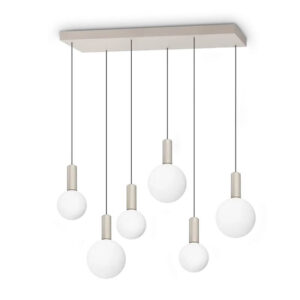 Odeon Sp6 Linear Ideal Lux Lampada a Sospensione LED 6 Sfere