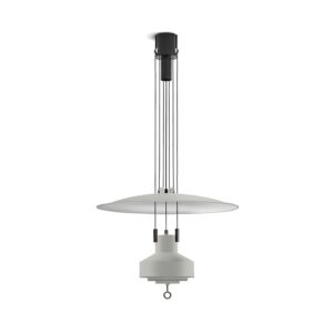 Saliscendi Stilnovo Lampadario a Sospensione Bianco Opaco