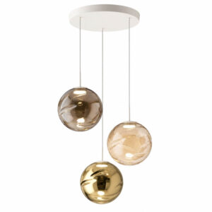 Saki Sg3 Fabas Lampadario Tre Luci a Sfera